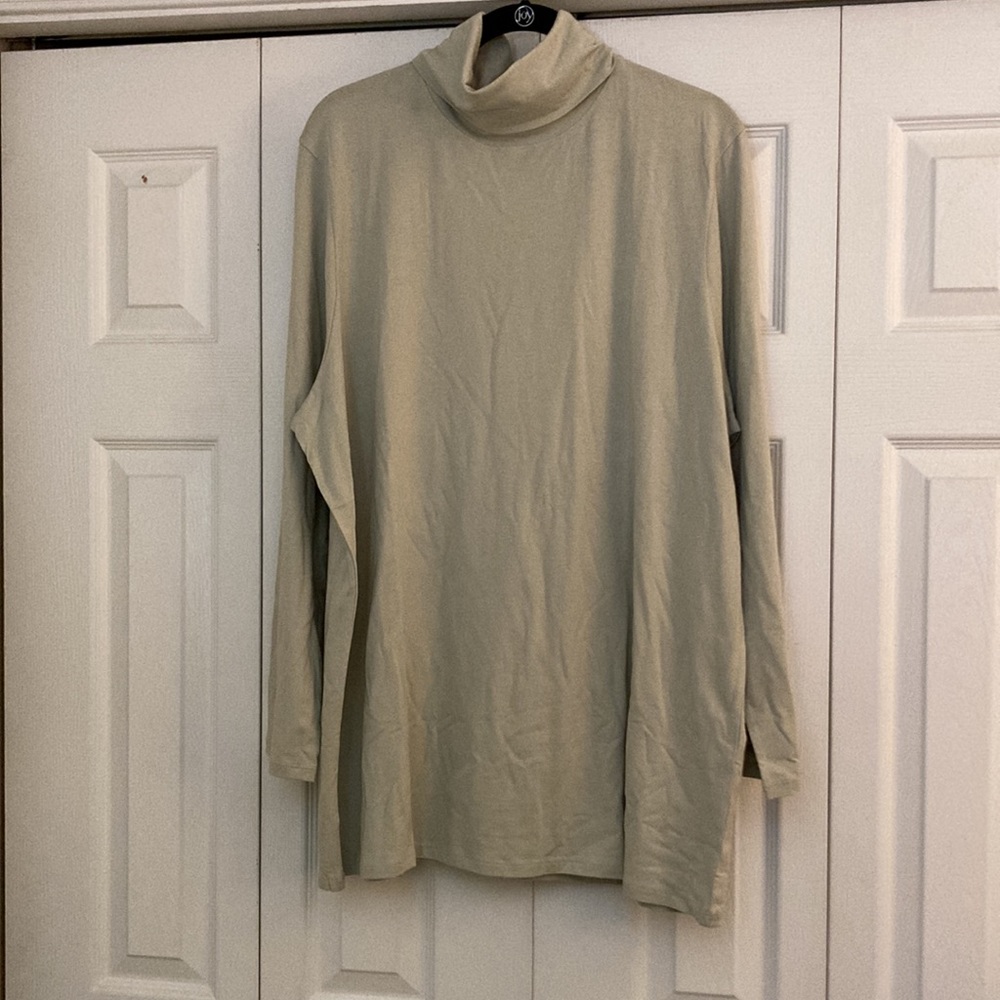 NWT Universal Standard Jersey Turtleneck / XL / Mineral Gray